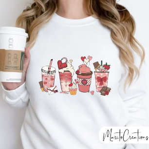 Valentine's Day Coffe jumper for women, love Sweatshirt