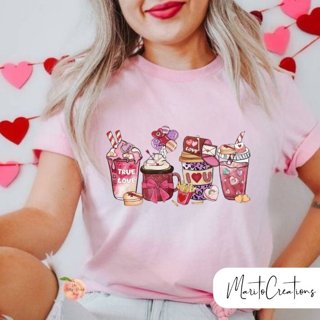 Valentine's Day Coffe, Valentine's Day Woman, Love T-Shirt (Creator Uploaded)