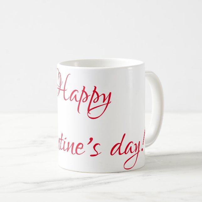 Valentine's day coffee mug (Front Right)