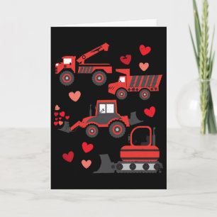 Valentines Day Construction Trucks Funny Trucks Va Card