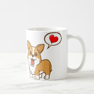 Valentine's Day Corgi Heart Coffee Mug