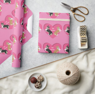 Valentines Day Corgis  Wrapping Paper