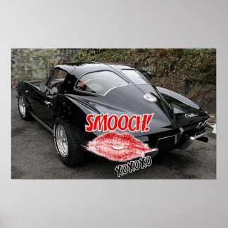 Valentine's Day Corvette Poster