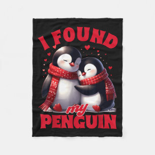 Valentine's day couple wife & husband i found my p fleece blanket