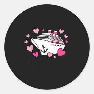 Valentines Day Cruise 2026 Cruise Husband Wife Mat Classic Round Sticker