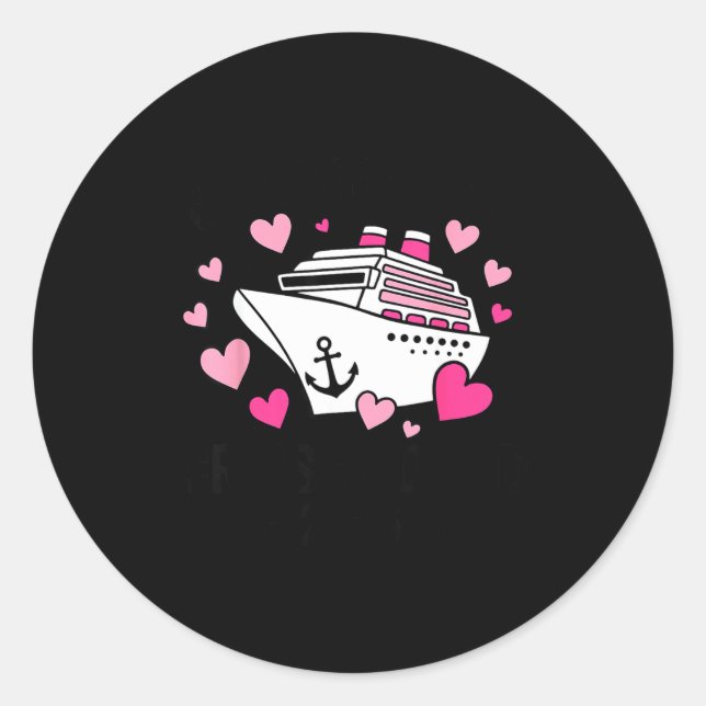 Valentines Day Cruise 2026 Cruise Husband Wife Mat Classic Round Sticker (Front)