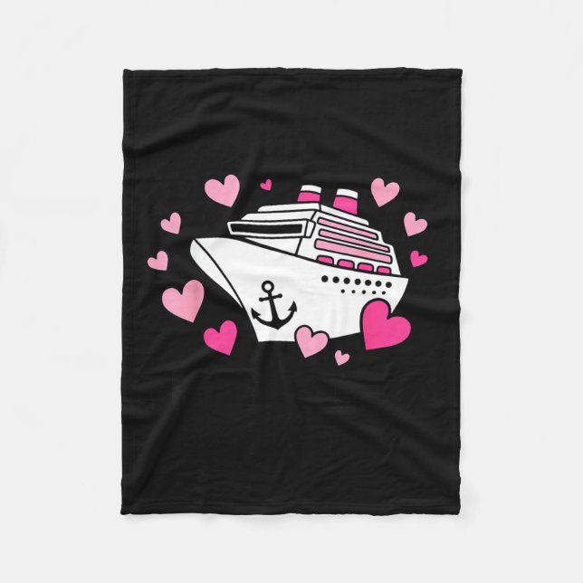 Valentines Day Cruise 2026 Cruise Husband Wife Mat Fleece Blanket (Front)