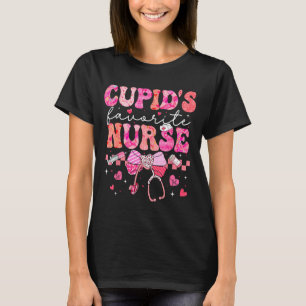 Valentines Day Cud’s Favorite Nurse Heart Girl Wom T-Shirt