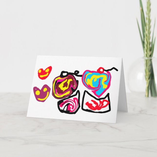 valentine's day cupcakes card (Front)
