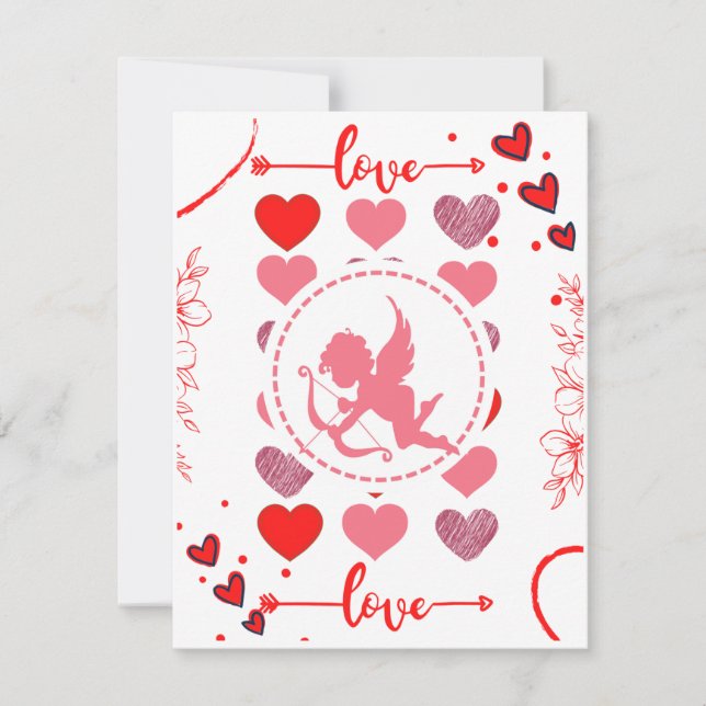 Valentine's Day Cupid Card (Front)