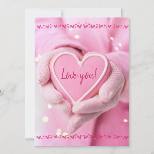 Valentine's Day Custom Card Invitation (Front)