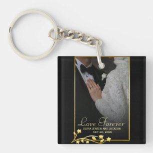 Valentine's Day Custom Couple Photo Key Ring