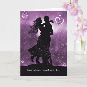 Valentines Day Custom Name Romantic Couple Card