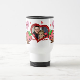 Valentine's Day Custom Photo & Text Travel Mug