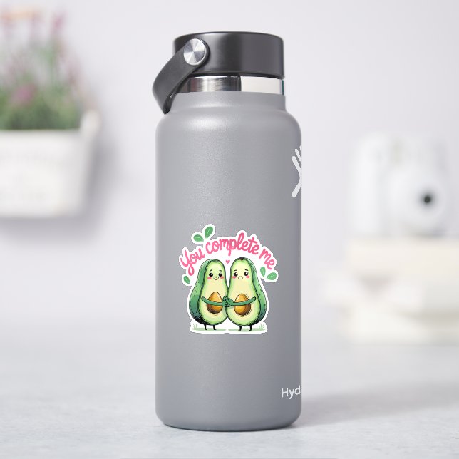 Valentine's Day Cute Avocado You Complete Me  (HydroFlask)