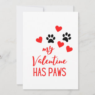 Valentines Day Cute Dog Pet Photo Holiday Card