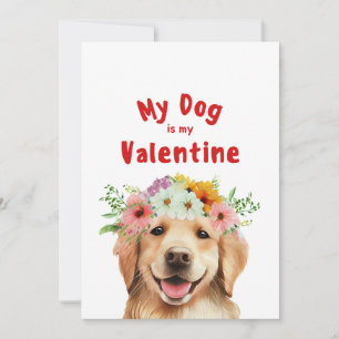 Valentines Day Cute Dog Pet Photo Holiday Card