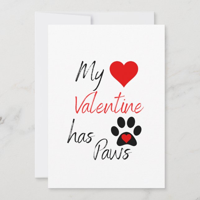 Valentines Day Cute Dog Pet Photo Holiday Card (Front)