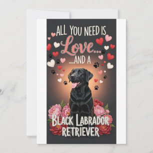 Valentine's Day Cute  labrador retriver  Photo Holiday Card