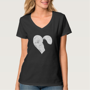 Valentine's Day Cute Siberian Husky Dog Lover Dog T-Shirt