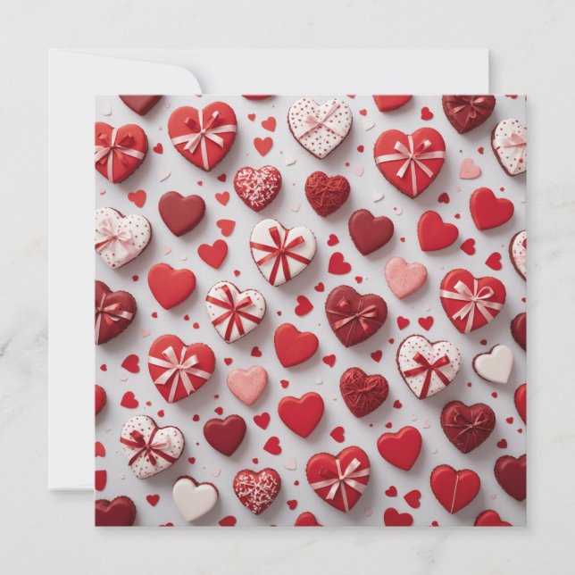 Valentines day cute  stationery invitation (Front)