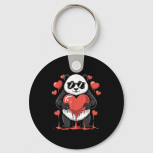 Valentines day cute valentine panda lover key ring