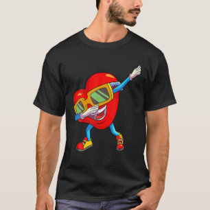 Valentines Day Dabbing Heart Love Funny Kids Toddl T-Shirt