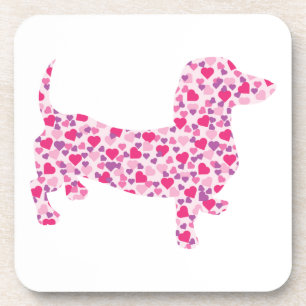 Valentine's Day Dachshund Coaster