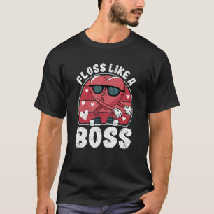 Valentine's Day Dance Heart Love Flossing Floss Li T-Shirt
