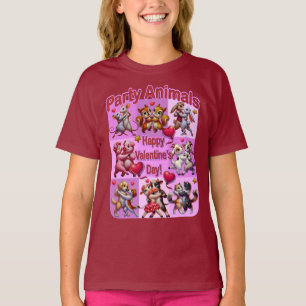 Valentine's Day Dancing Couples "Party Animals" T-Shirt