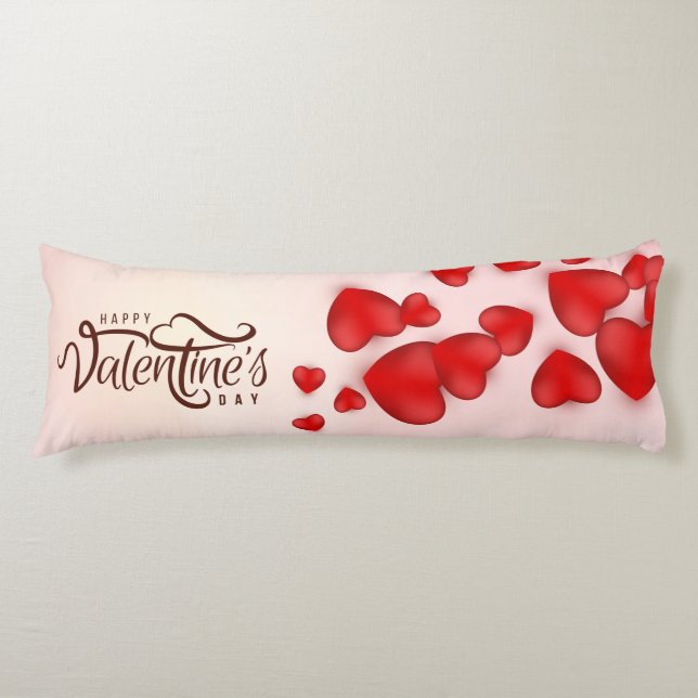 Valentine's Day Decorative Background Body Cushion (Front)