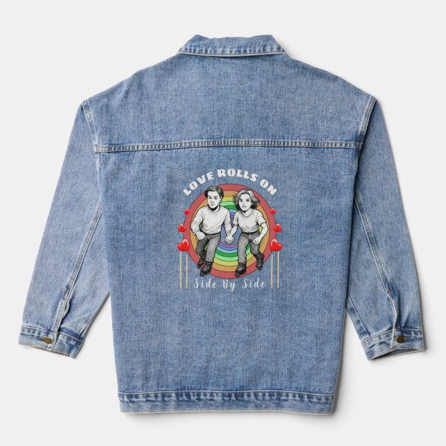 Valentine's day denim jacket (Back)