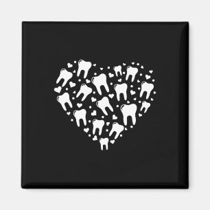 Valentine's Day Dentist Dental Hygienist Heart Too Magnet
