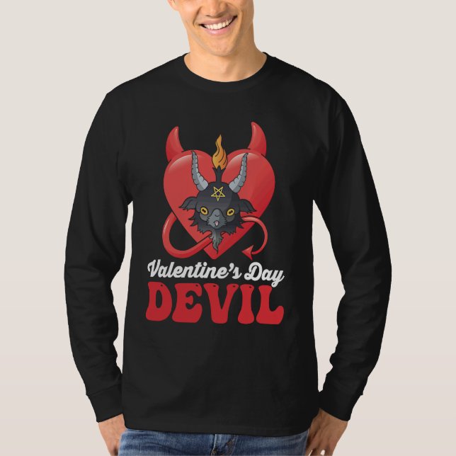 Valentine's Day Devil Baphomet T-Shirt (Front)