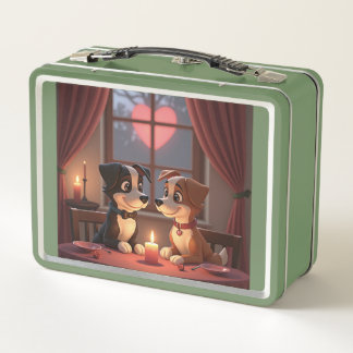 Valentine's Day Dinner 4 2 Metal Lunchbox