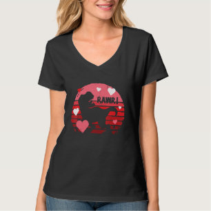 Valentines Day Dinosaur I Steal Hearts Boys Men Lo T-Shirt