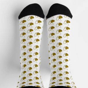 Valentine's Day Distorted Tilted Hearts Socks