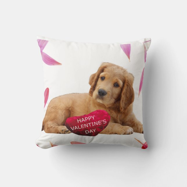 Valentine's Day Dog heart pillow (Front)