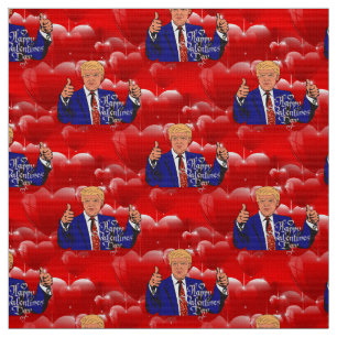 valentines day donald trump fabric