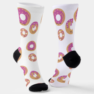 Valentines Day Doughnuts Snack Socks