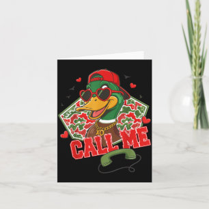 Valentine's Day Duck Hunting Camo Call Me Toddler  Card