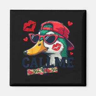Valentine's Day Duck Hunting Camo Call Me Toddler Magnet