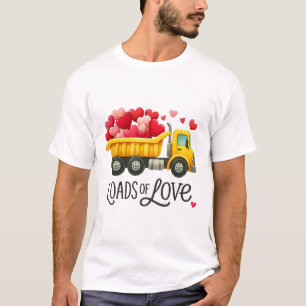 Valentine's Day Dump Truck Loads Of Love Toddlers T-Shirt