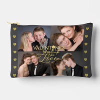 Valentine's Day Elegant Gold Photo Collage