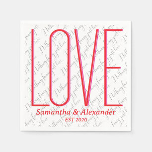 Valentines Day Engagement Nothing Fancy Couple Red Napkin