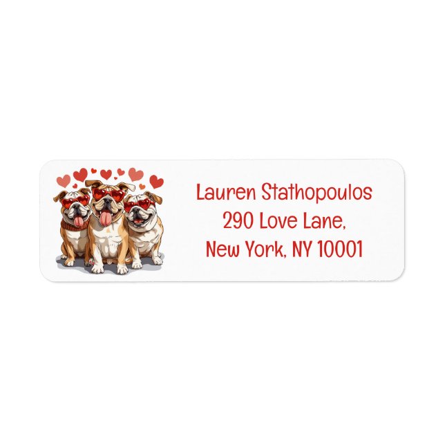 Valentines Day English Bulldog (Front)