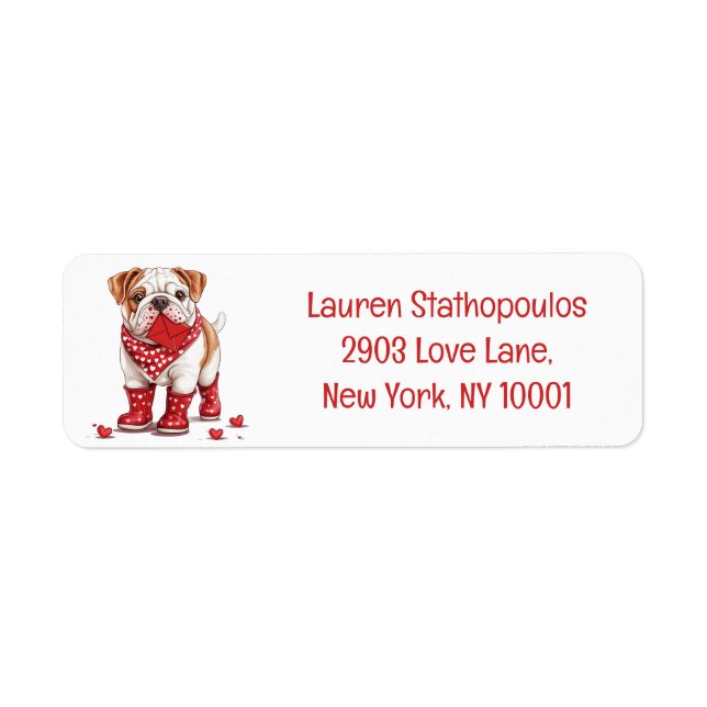 Valentines Day English Bulldog (Front)