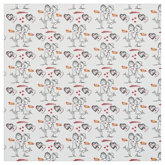 Valentine's Day Fabric (Swatch)