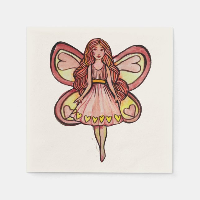 Valentine's Day Fairy Love                         Napkin (Front)