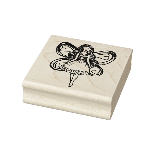 Valentine's Day Fairy Love                         Rubber Stamp (Stamp)